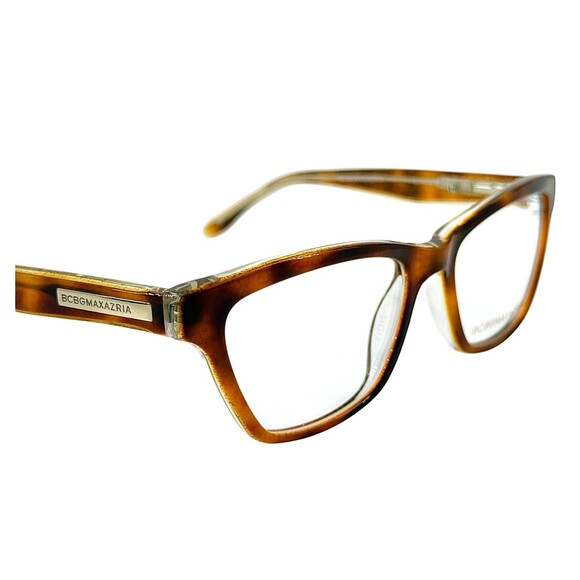 BCBG Maxazria Christie Womens Plastic Eyeglass Frame Amber Tortoise 51-17 main image 5